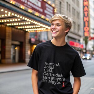 Seussical T-Shirt - Cat in the Hat, Horton Names List Tee | Dr. Seuss Broadway Musical Gift, Thinker Fan