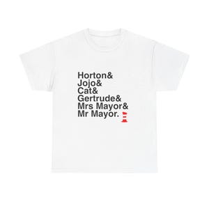 Seussical T-Shirt - Cat in the Hat, Horton Names List Tee | Dr. Seuss Broadway Musical Gift, Thinker Fan