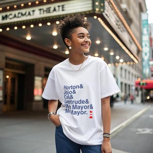 Seussical T-Shirt - Cat in the Hat, Horton Names List Tee | Dr. Seuss Broadway Musical Gift, Thinker Fan