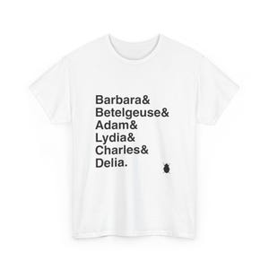 Beetlejuice T-Shirt - Say My Name Names List Tee | Lydia Deetz, Day-O, Broadway Musical Gift, Theatre Fan image 3