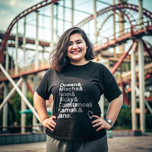 Ride the Cyclone T-Shirt - Ocean, Mischa, Karnak Names List Tee | Broadway Musical Gift, Roller Coaster Choir Fan