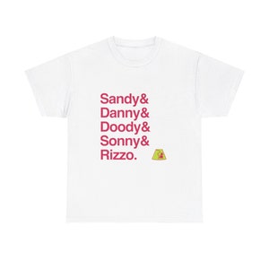 Grease Broadway Musical Names List Tee, Broadway gift, Musical Theater Gift, Broadway Fan Gift, Broadway Actor Shirt, Theatre