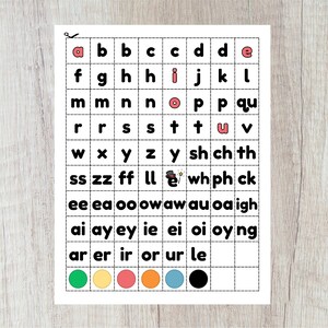 Phonics Folder Printable PDF, Digital Download, Kindergarten Phonics ...