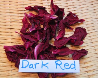 Red, Purple Peony Petals Naturally Dried Autumn Winter Wedding Toss Anniversary Holidays Keepsakes
