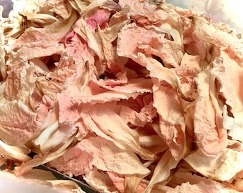 Peony Petals Dried Peach Coral Color Summer Wedding Toss Keepsake Natural Organic
