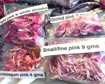 Peony Petals Naturally Dried Organically Grown Bath Tea Herbalist Potpourri Crafts Soap Ritual Altar Small Bags All Colors Tree & Herbaceous