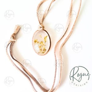 Petite yellow flower pendant and necklace