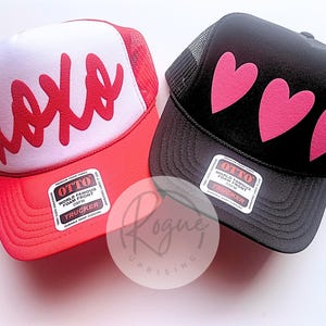 Valentine's Day Puff Trucker Hat Transfer ( 9 to choose from)