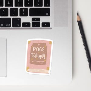 Bookish Sticker - Buchliebhaber Vinyl Aufkleber, Bibliophiles Geschenk, Leseästhetik, wasserfester Aufkleber für Laptops, Journals & Kindle