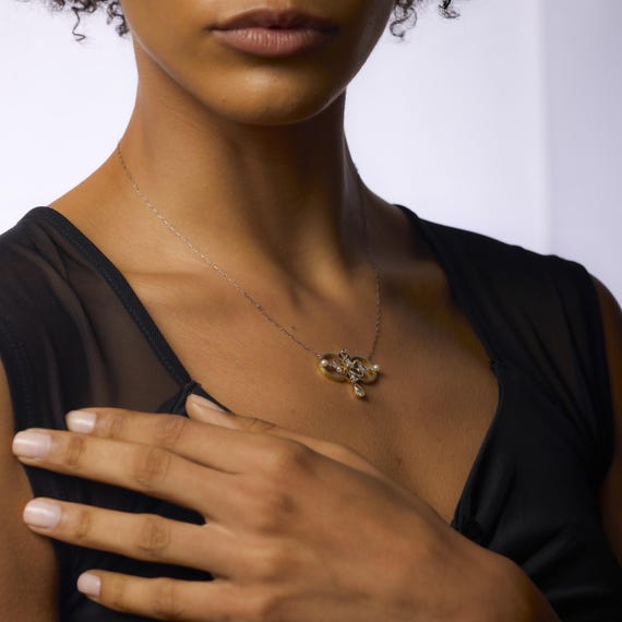 Victorian Diamond Pearl 18k Yellow Gold and Plati… - image 4