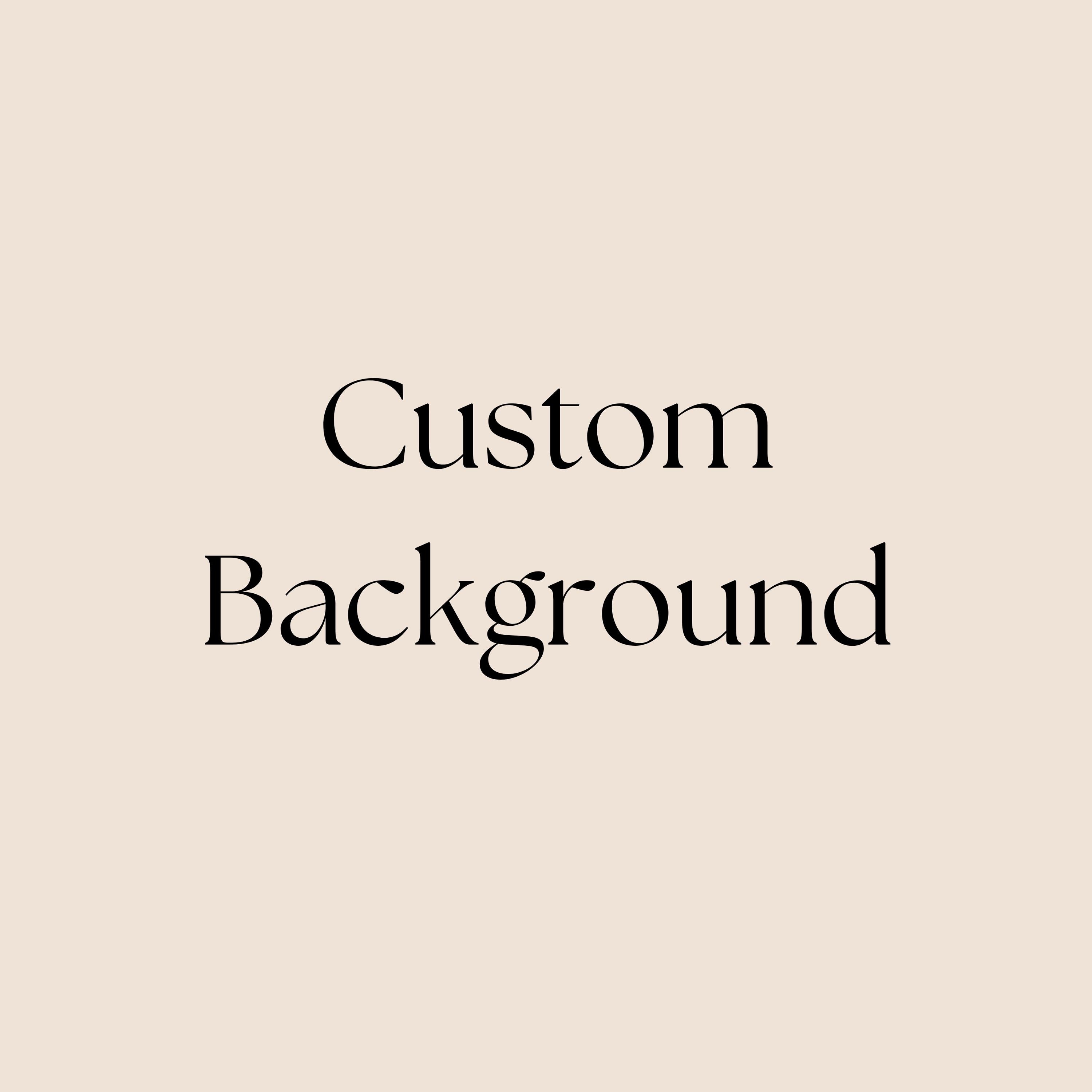 Custom Background - Etsy