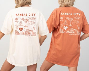 Kansas City Bachelorette T-Shirt, Custom KC Bride Shirt, Girls Trip Kansas City Tee, Personalized Bachelorette Party Shirt, Bridesmaid Gift