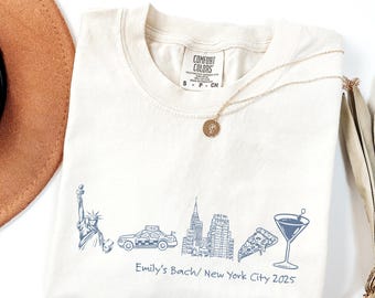Custom NYC Bachelorette Trip Shirt: New York City Bridal Party Tee