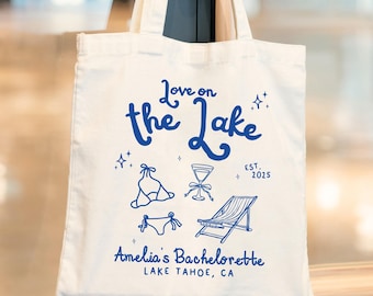 Lake Bachelorette Party Tote Bag: Custom Bridal Weekend Gift