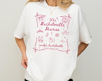 Bachelorette Diaries Party T-Shirt: Bride Tribe Matching Tees