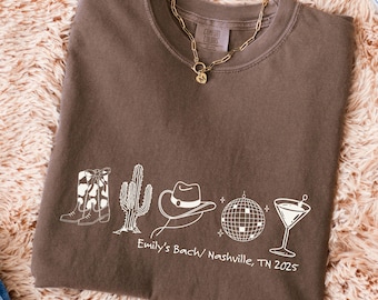 Retro Last Disco Bachelorette Shirt: Nashville Western Party Tee