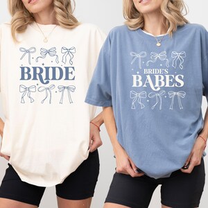 Bride & Babes Bow Shirt: Matching Bachelorette Party Tee
