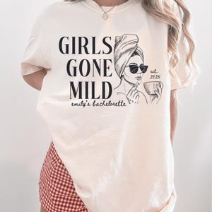 Girls Gone Mild Bachelorette Party Comfort Colors T-Shirt: Spa Weekend Tee