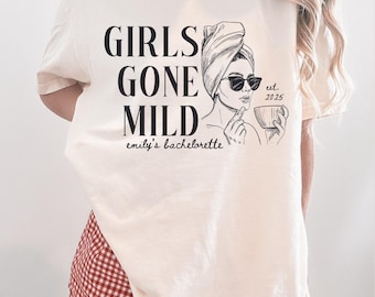 Girls Gone Mild Bachelorette Party Comfort Colors T-Shirt: Spa Weekend Tee