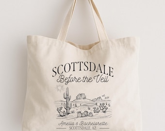 Scottsdale Bachelorette Party Tote Bag: Desert Bride Favor