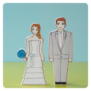 Custom Wedding or Anniversary Cake Topper Couple