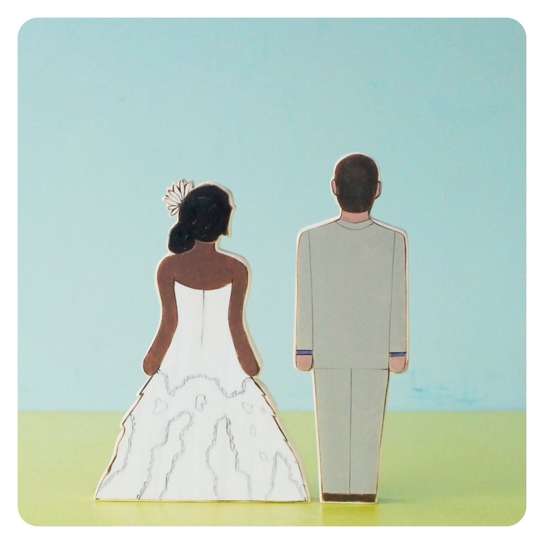 Custom Wedding Cake Topper Couple Etsy