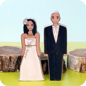 Custom Wedding Cake Topper Couple