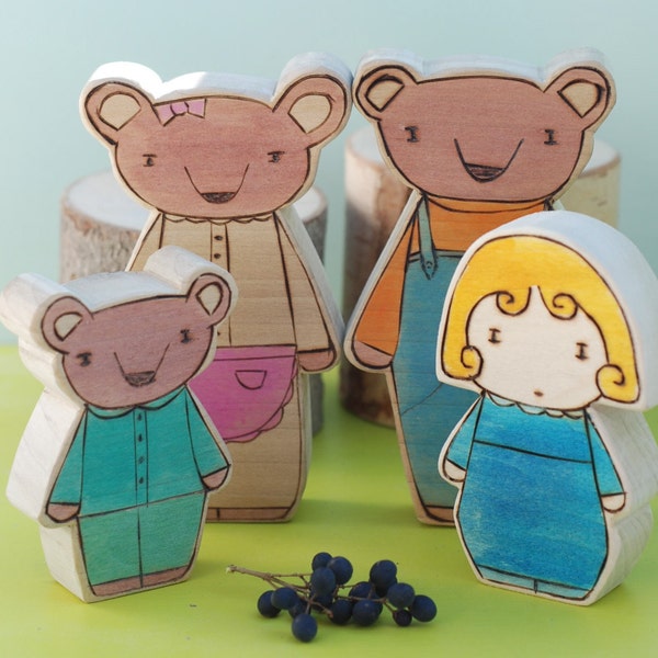 Wooden Star House Goldie Locks and the Three Bears
