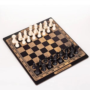 Handmade Wooden Chess Set,Personalized Wooden Chess Board,Decorative Chess Set,Special Gifts,Birthday Gift for Him, High Q