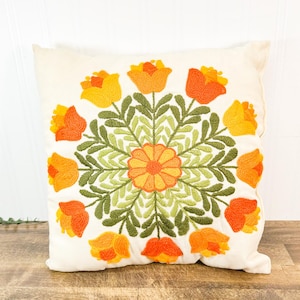 MCM Nadelspitze Blumen Kissen - Tulip Dekokissen