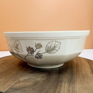 Vintage Mikasa Continental Gold Brocade Stoneware Serving Bowl