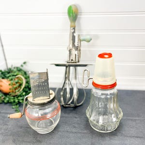 Antique Metal & Glass Kitchen Tools