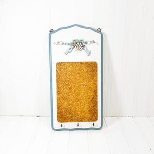 Vintage Kitchen Corkboard - Vintage Floral Decor - 1990s Kitchen Decor