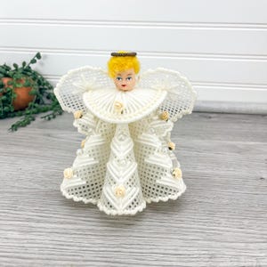 Vintage Handmade Angel Decoration - Vintage Christmas Decor