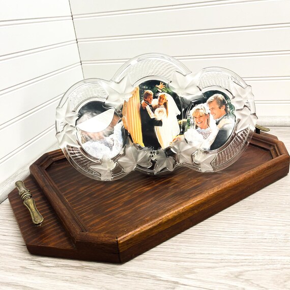 ヴィンテージクリスタルフォトフレーム、3 in 1フォトフレーム