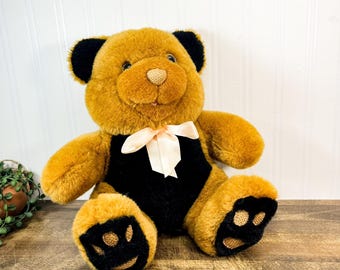 #テディベア#海外現地購入#ぬいぐるみ#レトロ 80年代ヴィンテージ 11インチ テディベア ぬいぐるみ 白いシロクマ 高