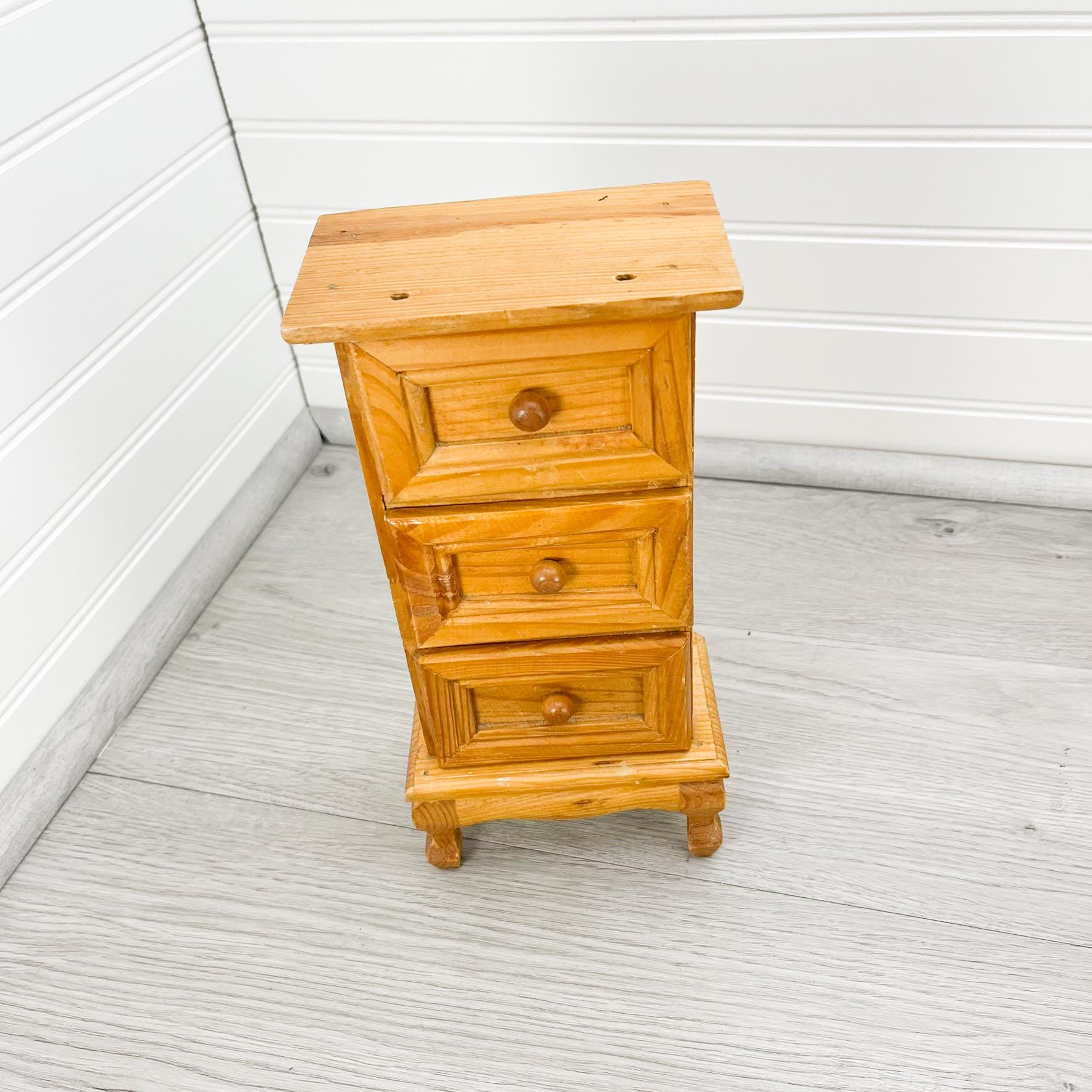 ビンテージジュエリーセット 木製ボックス付き ビンテージ○Laneミッドセンチュリーウッドボックス○240923i7