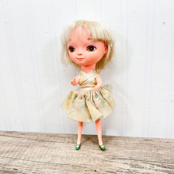 Rare Vintage Kamar Doll Tivoli Mona Pre Blythe 1968 Japan Blonde 
