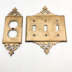 Castelecore Gold Light Switch and Outlet Cover: Hollywood Regency Style