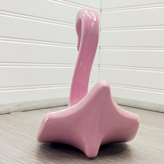 Vintage Pink Ceramic Swan: Towel, Trinket, or Soap Dish - Etsy