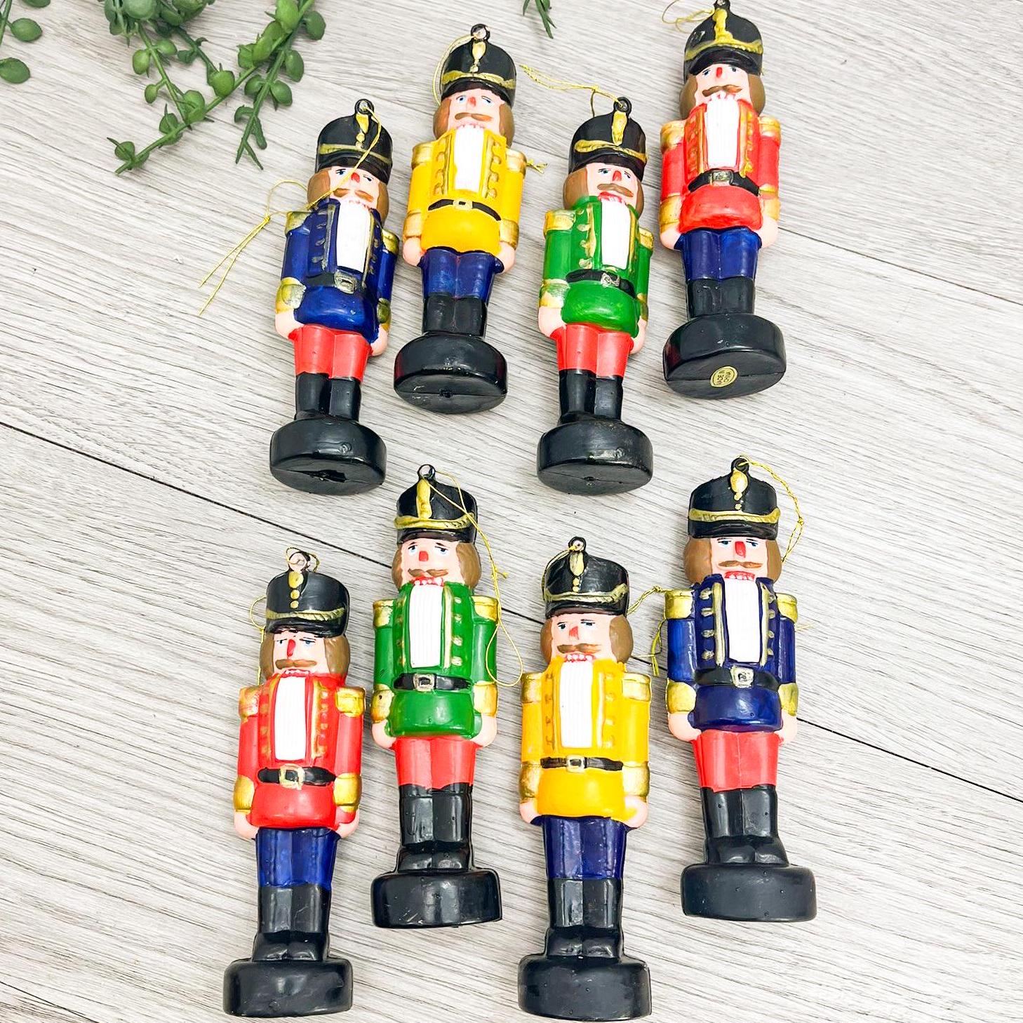 ヴィンテージプラスチックくるみ割り人形オーナメント8個セット - Etsy