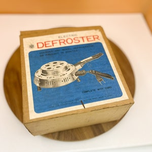 1960s Electric Defroster: Vintage Kitchen Appliance Decor