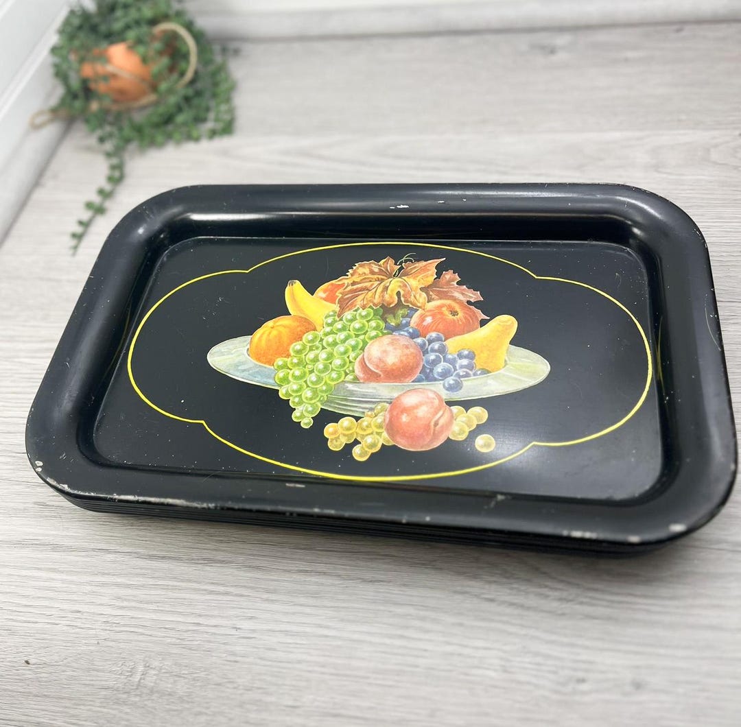 Best HD Pictures about  Vintage Metal Serving Trays  with No AI Images