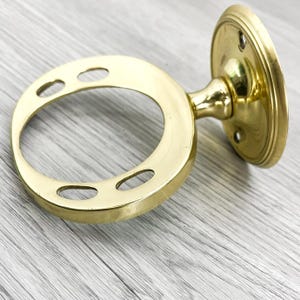 Vintage Brass Wall-Mount Toothbrush Holder: Bathroom Decor