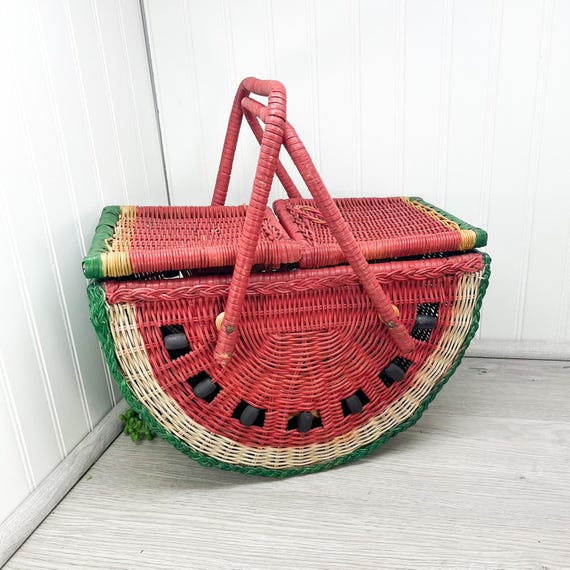 MCM Nonstick Set Of Two Red Enamel Metal Baskets by Mark