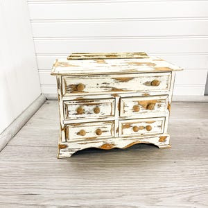 MCM Wooden Musical Jewelry Box - Vintage Trinket Box