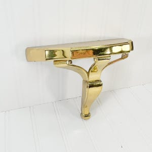 Ornate Gold Wall Shelf: Mid-Century Modern Gothic Plant Decor