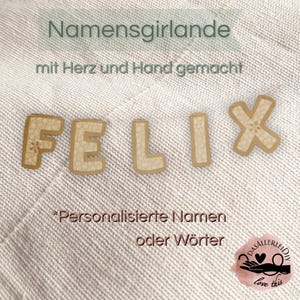 Guirlanda com nome personalizada em papel kraft – decoração artesanal para quarto infantil, aniversário, chá de bebê, batizado, guirlanda, decoração de festa,