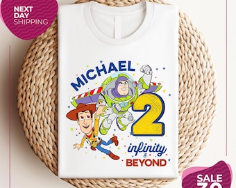 Toy Story 2 Infinity and Beyond T-shirt | Toy Story T-shirt | Buzz Lightyear Shirt | Toy Story Birthday Shirt | Two Infinity and Beyond Tee