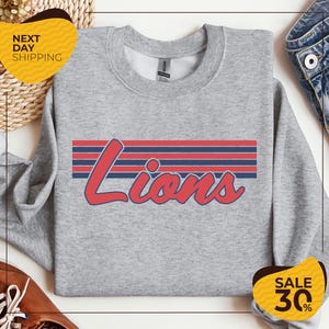 Custom Sports Mascot Sweatshirt | Favorite Team Mascot Hoodie | Teacher Team Sweater | School Spirit Sweatshirt | Retro Style Game Day Sweat